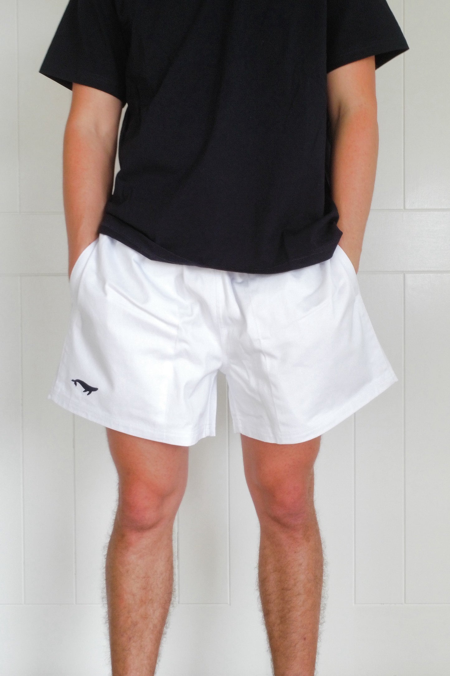 White Rugby Shorts